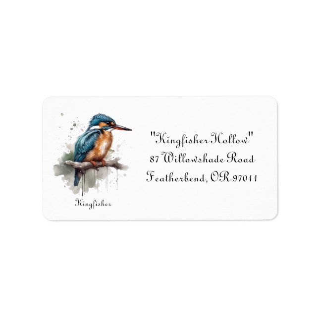 Serenity of the Kingfisher Label (Front)