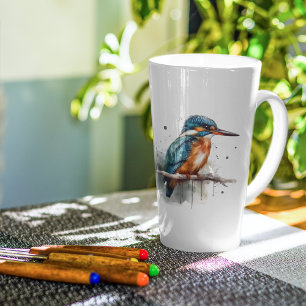 Serenity of the Kingfisher Latte Mug