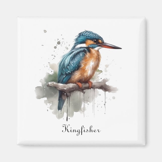 Serenity of the Kingfisher Magnet (Front)