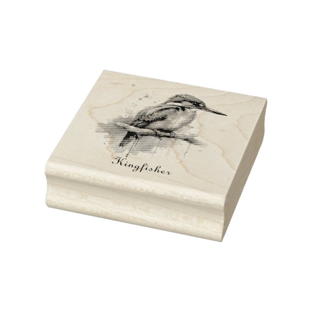 Serenity of the Kingfisher Rubber Stamp (Stamp)