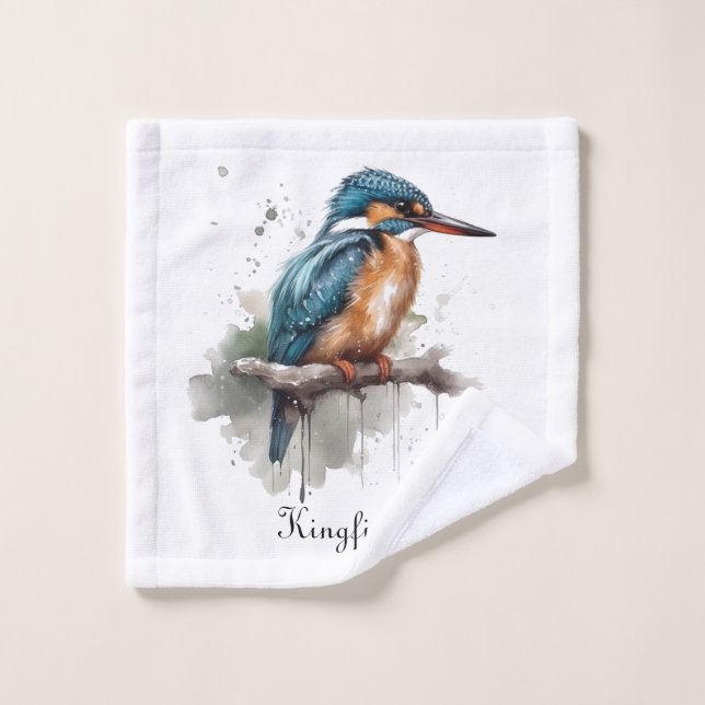 Serenity of the Kingfisher  Wash Cloth (Wash Cloth)