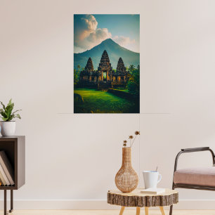 Serenity of the Sacred Temple Poster