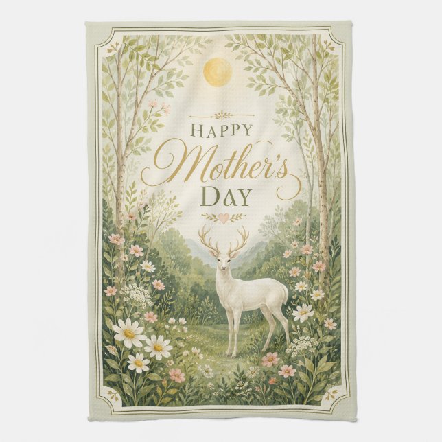 Serenity of the Spring Meadow Tea Towel (Vertical)