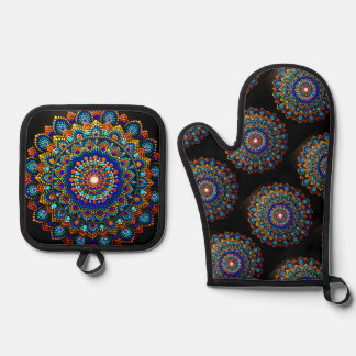 Serenity Oven Mitt & Pot Holder Set