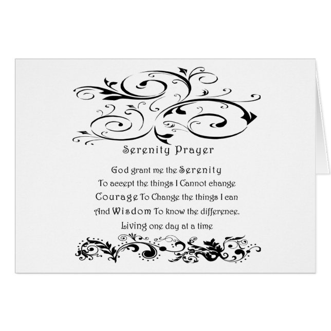 Serenity Prayer (Front Horizontal)
