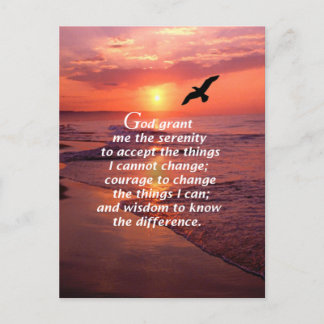 Serenity Prayer 3 Postcard