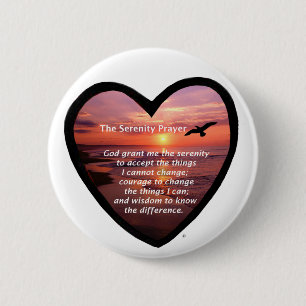 Serenity Prayer 6 Cm Round Badge
