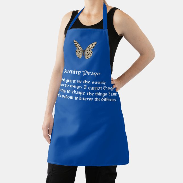 Serenity Prayer And Butterfly Inspirational Apron (Insitu)