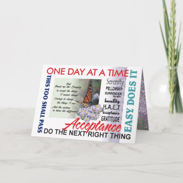 serenity prayer and inspirations card (Front)