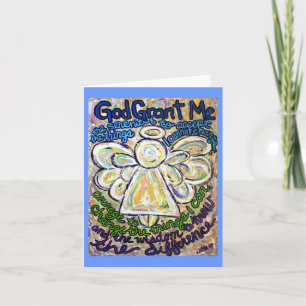 Serenity Prayer Angel Art Note or Greeting Card