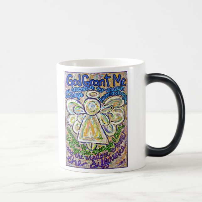 Serenity Prayer Angel Mug or Cup (Right)