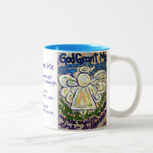 Serenity Prayer Angel Painting Mug or Cup