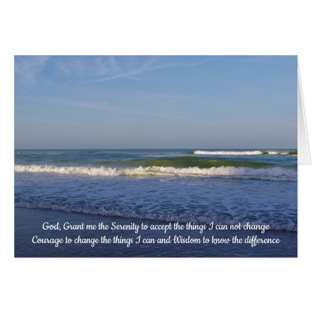 Serenity Prayer Beachscape (Front Horizontal)
