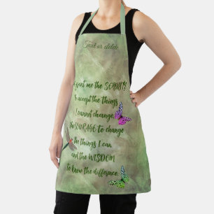 Serenity Prayer Butterfly Inspirational Apron