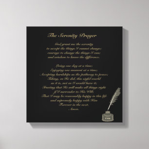 Serenity Prayer Canvas Print Customisable