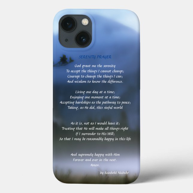Serenity Prayer Case-Mate iPhone Case (Back)
