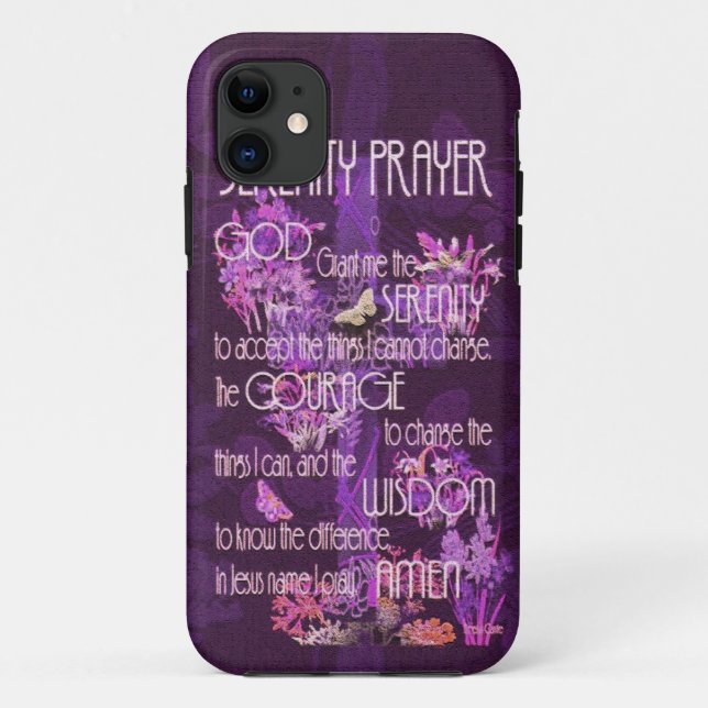 Serenity Prayer Case-Mate iPhone Case (Back)
