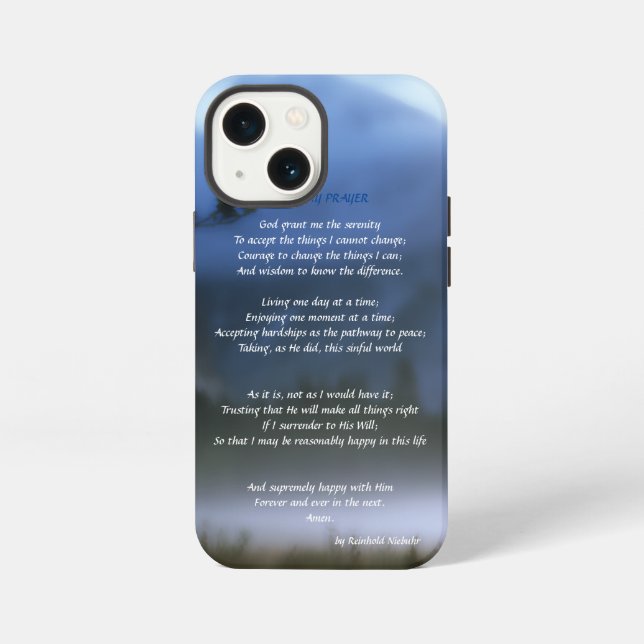 Serenity Prayer Case-Mate iPhone Case (Back)