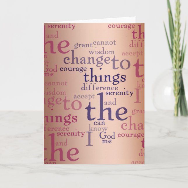 Serenity Prayer Collage Card (Front)