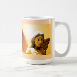 Serenity Prayer Colorful Yellow Gold Orange Angel  Coffee Mug