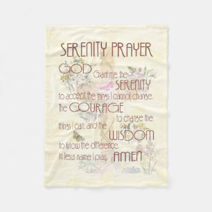 Serenity Prayer Comfort Blanket
