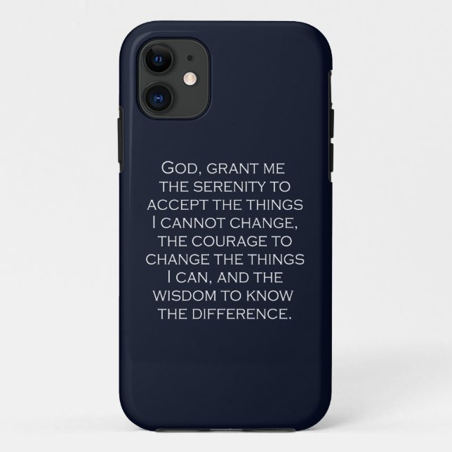 Serenity Prayer Copperplate Gothic Light Font  Case-Mate iPhone Case (Back)