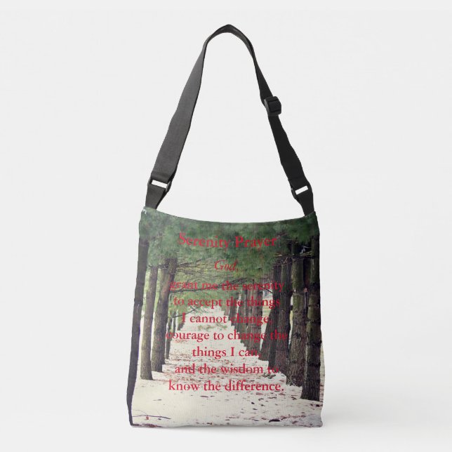 Serenity Prayer Crossbody Bag (Front)