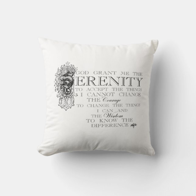 Serenity Prayer Cushion (Front)