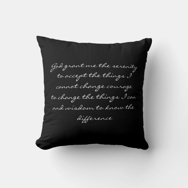 Serenity Prayer Cushion (Front)