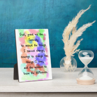 Serenity Prayer Easel Plaque