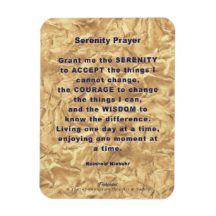 Serenity Prayer Flexible Photo Magnet