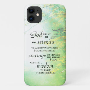 Serenity Prayer, Forest iPhone 11 Case