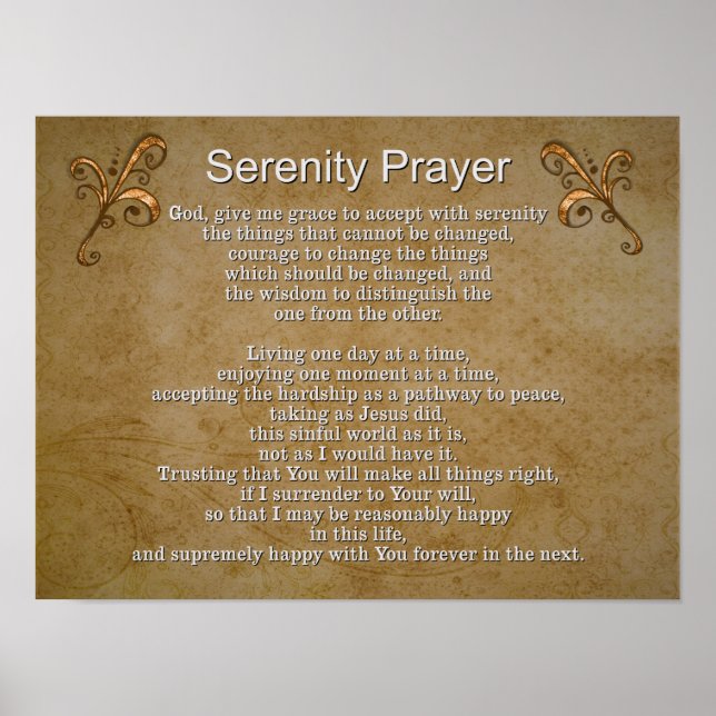 Serenity Prayer II -- Art Print (Front)