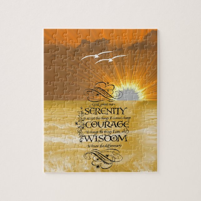Serenity Prayer Jigsaw Puzzle (Vertical)