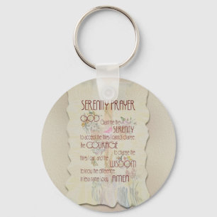 Serenity prayer key ring