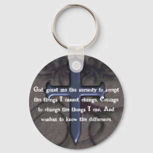Serenity Prayer Key Ring