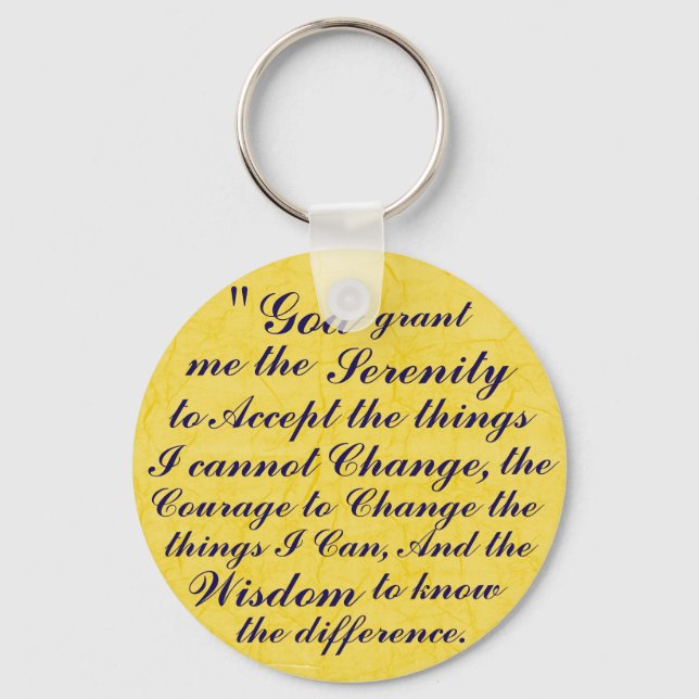 Serenity Prayer Keychain (Front)