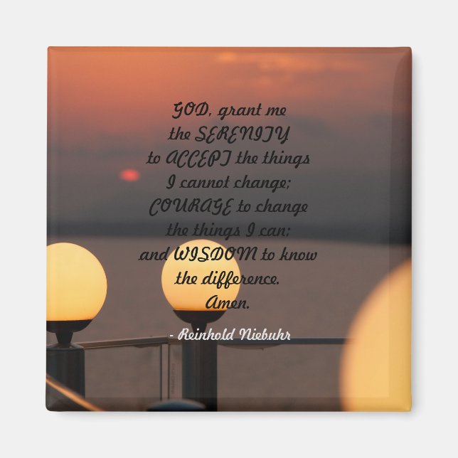 Serenity Prayer Magnet (Front)