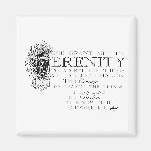 Serenity Prayer Magnet (Front)
