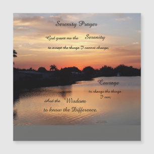 SERENITY PRAYER MAGNETIC CARD