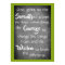 Serenity Prayer Modern Green Chalkboard Poster