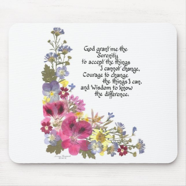 Serenity Prayer Mouse Pad (Front)