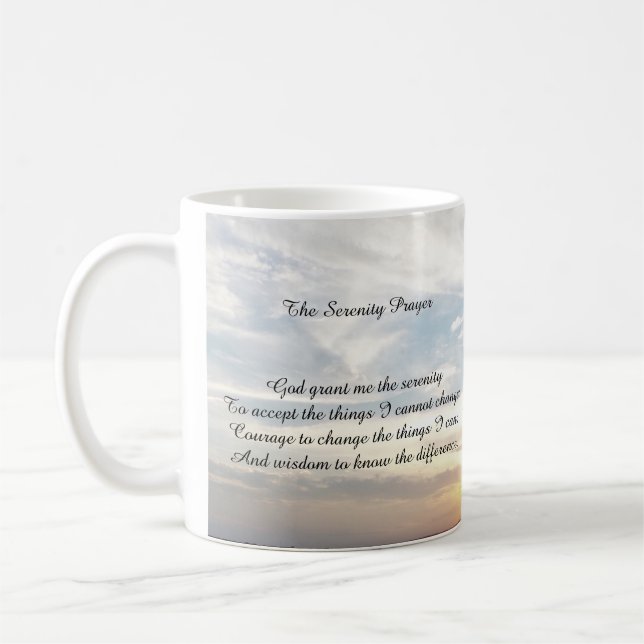 serenity prayer mug (Left)
