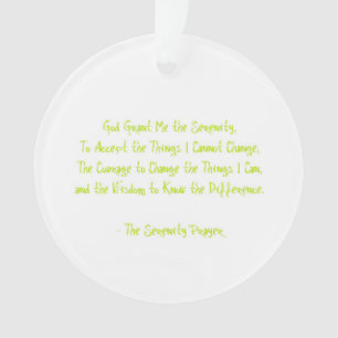 Serenity Prayer Ornament