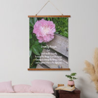 Serenity Prayer Pink Peony Floral