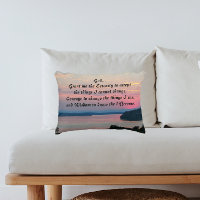 Serenity Prayer Pink Seascape Sunset