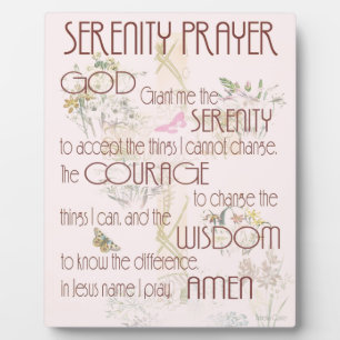 Serenity Prayer Plaque