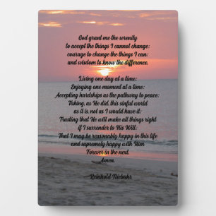 Serenity Prayer Plaque