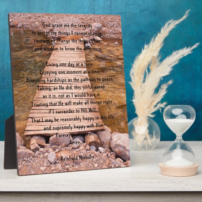 Serenity Prayer Plaque (Side)
