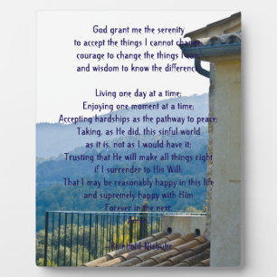 Serenity Prayer Plaque